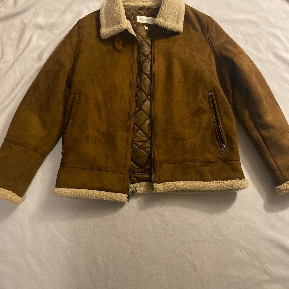 Men’s classic fanx shearling B-3 Bomber jacket